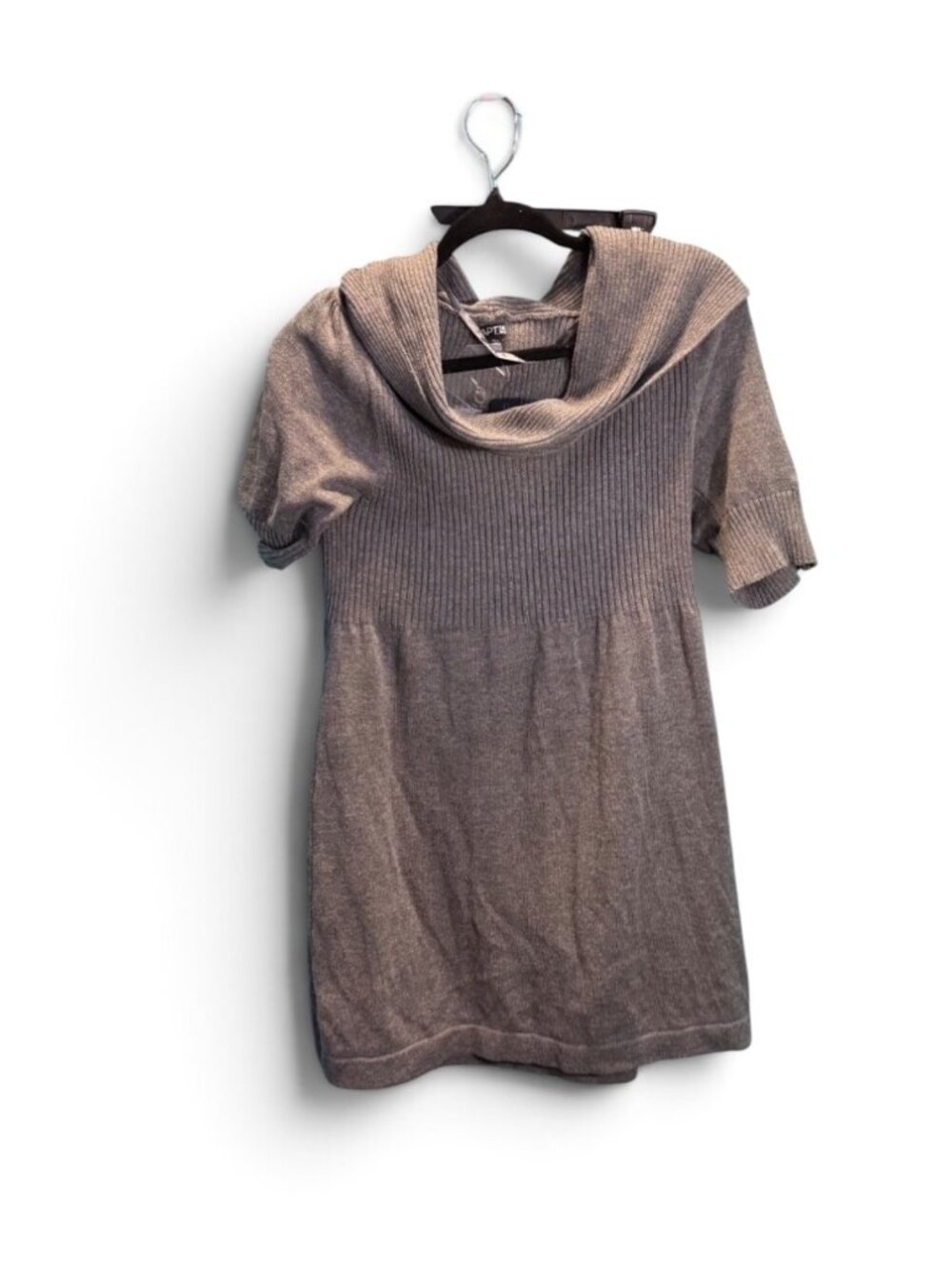 Apt. 9 Gray Ribbed Cowl Neck Sweater Dress – XL – NWT